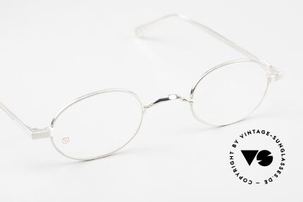 Gernot Lindner GL-I72 Oval 925 Silver Frame, "understatement specs"; suitable for men and women, Made for Men and Women