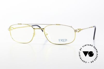 Fred Fregate - M Luxury Sailing Glasses M, vintage eyeglass-frame by Fred, Paris from the 1980s, Made for Men