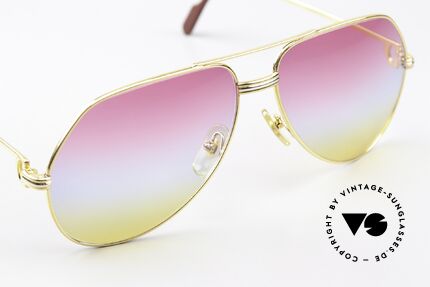 Cartier Vendome LC - L Rare Luxury Aviator Shades, the triple tint looks like a sunrise (simply heavenly :-), Made for Men and Women