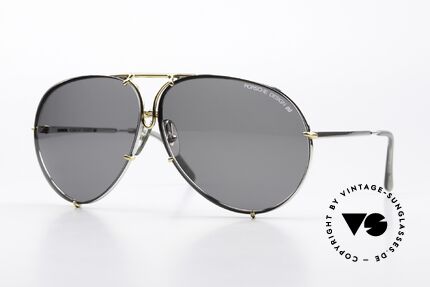 Porsche 5621 Most popular 80's Version, 1x brown-gradient lenses and 1x dark gray, 100% UV, Made for Men