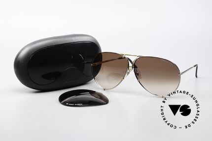 Porsche 5621 80's Bicolor Sunglasses, 40 years old, but still unworn incl. original hard case, Made for Men
