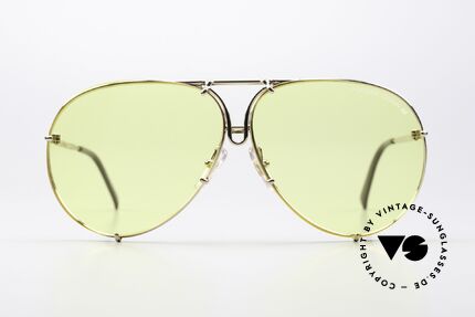 Porsche 5623 Ultra Rare Yellow PD Lenses, the legend with interchangeable lenses; true vintage, Made for Men