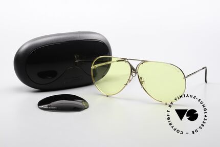 Porsche 5623 Ultra Rare Yellow PD Lenses, NO RETRO SUNGLASSES, but a 30 years old ORIGINAL, Made for Men