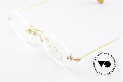 Savile Row Rimless 45/20 Rimless 14kt Gold Filled, John Lennon, Gandhi, etc. wore SR Algha frames, Made for Men and Women