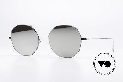 Yuichi Toyama US-013 Silver Mirrored Sunnies, Yuichi Toyama sunglasses, mod. US-013, size 54/19, Made for Men and Women