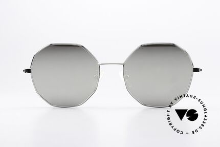 Yuichi Toyama US-013 Silver Mirrored Sunnies, silver-mirrored designer shades made of ß-TITANIUM, Made for Men and Women