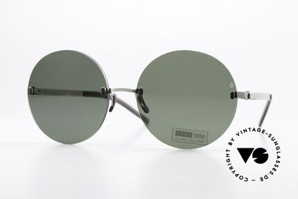 Götti Perspective PRS02 Rimless Round Sunglasses Details