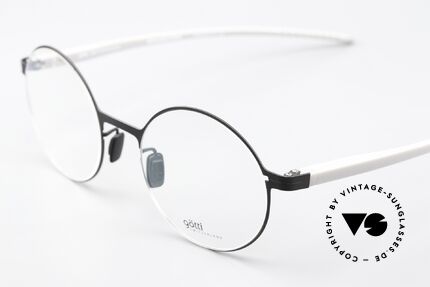 Götti Tamal Super Light Round Specs, front = matt black (BLKM); temples = gray (G), Made for Men and Women