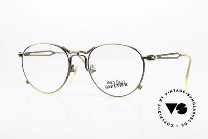 Jean Paul Gaultier 55-2177 Metallic Smoke Gold Frame Details