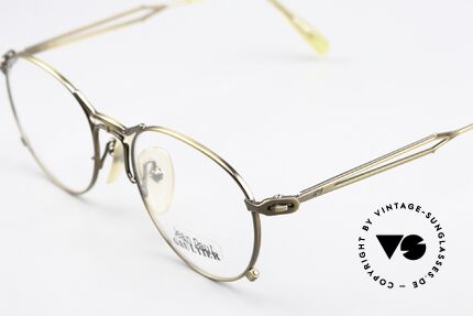 Jean Paul Gaultier 55-2177 Metallic Smoke Gold Frame, a real designer frame in top-notch quality from 1996, Made for Men and Women