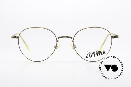 Jean Paul Gaultier 55-1174 Antique Burnt Gold By JPG, costly, unique frame finish: METALLIC SMOKE GOLD, Made for Men and Women