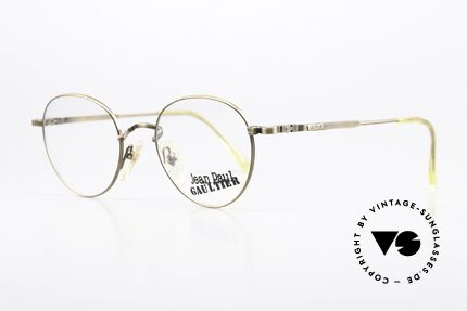 Jean Paul Gaultier 55-1174 Antique Burnt Gold By JPG, also called by Gaultier: "burnt gold" or "antique gold", Made for Men and Women