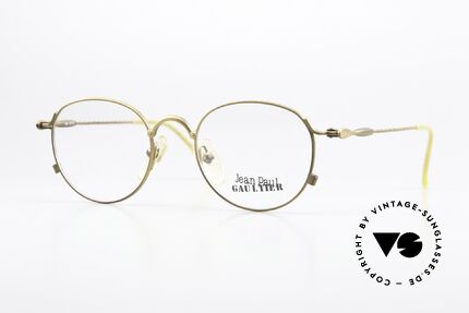 Jean Paul Gaultier 55-2172 Vintage Round Eyeglasses Details