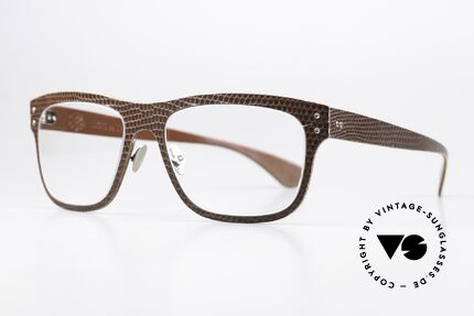 Lucas de Stael Vivarium V06 Glasses From The Vivarium, a brilliant combination of different types of leather, Made for Men