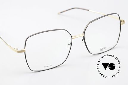 Götti Daria Beautiful Titanium Eyewear, the orig. DEMO lenses can be exchanged as desired, Made for Women