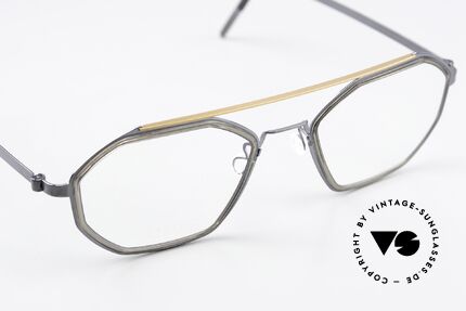 Lindberg 9756 Strip Titanium Nice Color Combination, unworn, new old stock with original case by Lindberg, Made for Men