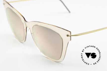 Lindberg 8318 NOW Transparent And Mirrored, wafer-thin semi-transparent front: pure contrast,, Made for Women