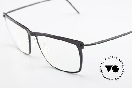 Lindberg 6515 NOW Angular Designer Eyewear, wafer-thin semi-transparent front = pure lightness!, Made for Men and Women