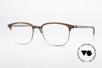 Lindberg 9835 Strip Titanium Men's Glasses Combi Frame Details