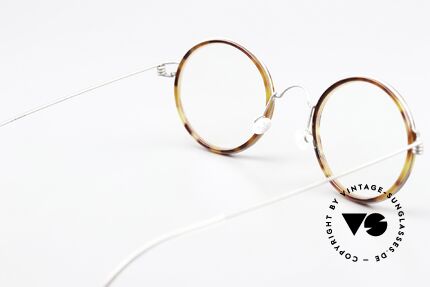 Lindberg Harley Air Titan Rim Round Glasses Women & Men, orig. Lindberg DEMO lenses can be replaced optionally, Made for Men and Women