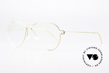 Lindberg Tilda Air Titan Rim Gold Titanium Frame Unisex, simply timeless, stylish & innovative: grade 'vintage', Made for Men and Women