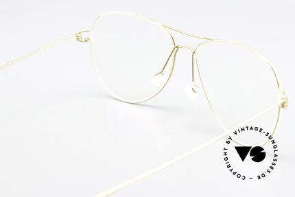 Lindberg Tilda Air Titan Rim Gold Titanium Frame Unisex, simple & strong frame: free from screws, rivets & welds, Made for Men and Women