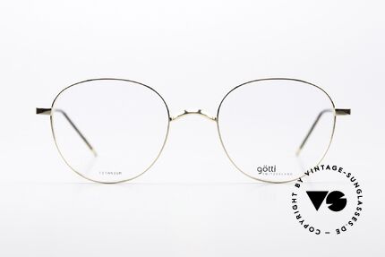 Götti Adil Round Titanium Frame Panto, round, light titanium frame, MADE IN JAPAN!, Made for Men and Women