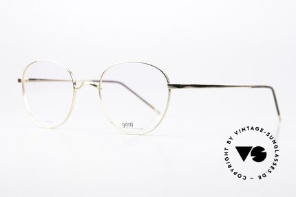 Götti Adil Round Titanium Frame Panto, tangible top quality; timeless in color and shape, Made for Men and Women