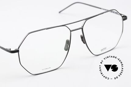 Götti Dice Square XL Titanium Specs, the orig. DEMO lenses can be exchanged as desired, Made for Men