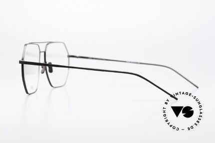 Götti Dice Square XL Titanium Specs, unworn designer piece from 2019, with hard case, Made for Men
