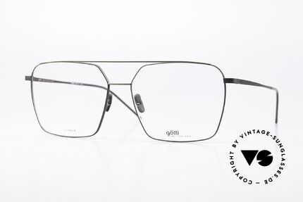 Götti Doga Striking Titanium Eyewear, Götti / Goetti glasses Doga, BLKM-G, size 58/15, Made for Men