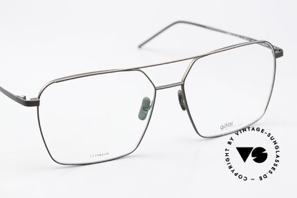 Götti Doga Striking Titanium Eyewear, the orig. DEMO lenses can be exchanged as desired, Made for Men