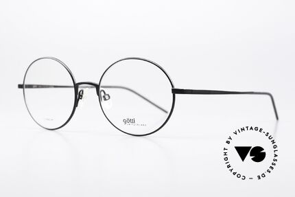 Götti August Round Titanium Glasses, tangible top quality; timeless in color and shape, Made for Men and Women
