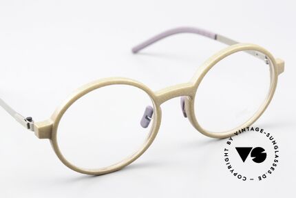 Götti Dumu Round Frame Small Heads, unworn Götti Dimension Series from 2018, with case, Made for Men and Women