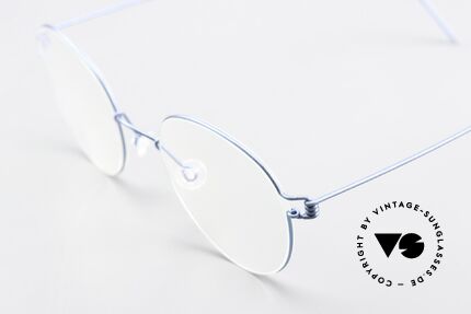 Lindberg Bo Air Titan Rim Blue Panto Glasses Titan, simply timeless, stylish & innovative: grade 'vintage', Made for Men and Women