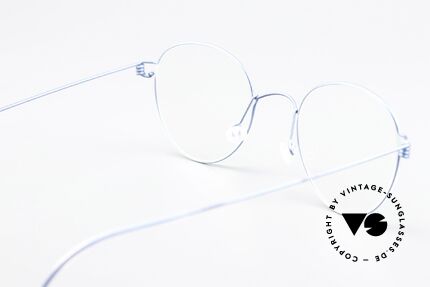 Lindberg Bo Air Titan Rim Blue Panto Glasses Titan, simple & strong frame: free from screws, rivets & welds, Made for Men and Women
