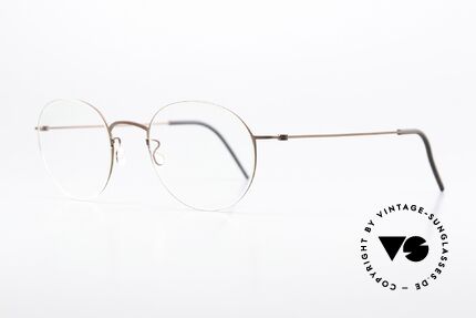 Lindberg 5504 Thintanium Thin Titanium Panto Frame, very light and comfortable yet robust and flexible, Made for Men and Women