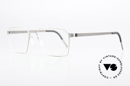 Lindberg 9628 Strip Titanium Square Titanium Frame, light as a feather but extremely stable & very durable, Made for Men and Women