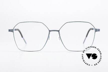Lindberg 9624 Strip Titanium Ladies Glasses Titanium Teal, model 9624 in size 53/15, 135, color 107 (teal / aqua), Made for Women