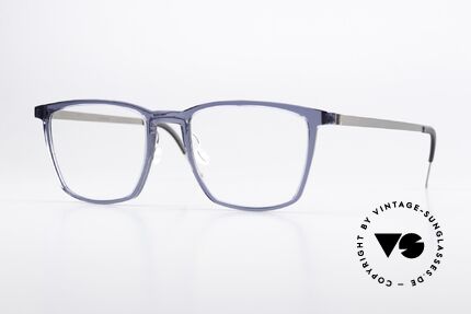 Lindberg 1260 54 Acetanium Large Vintage Frame Blue Details