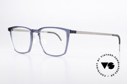 Lindberg 1260 54 Acetanium Large Vintage Frame Blue, great frame made of acetate & titanium combination, Made for Men