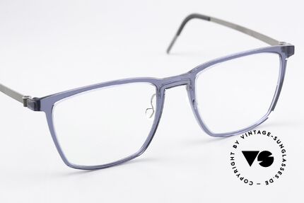Lindberg 1260 54 Acetanium Large Vintage Frame Blue, unworn designer piece with original LINDBERG case, Made for Men