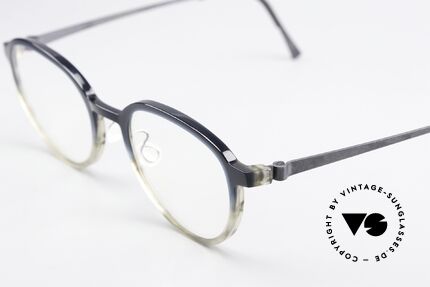 Lindberg 1176 Acetanium Frame From Blue To Gray, distinctive quality and design (award-winning frame), Made for Men and Women