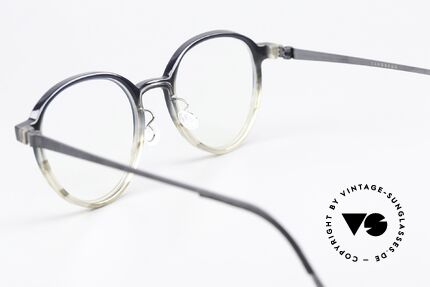 Lindberg 1176 Acetanium Frame From Blue To Gray, unworn designer piece with an original Lindberg case, Made for Men and Women
