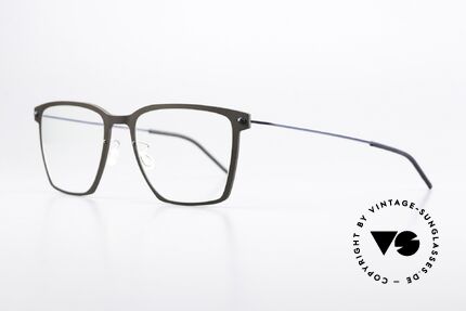 Lindberg 6554 NOW Dark Brown And Dark Blue, high quality composite material & titanium temples, Made for Men and Women