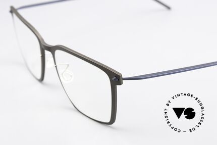 Lindberg 6554 NOW Dark Brown And Dark Blue, color U13 = dark brown front with dark blue temples, Made for Men and Women