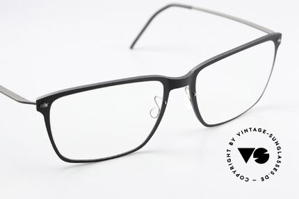 Lindberg 6505 NOW Matt Black And Dark Gray, can already be described as 'vintage Lindberg' frame, Made for Men and Women