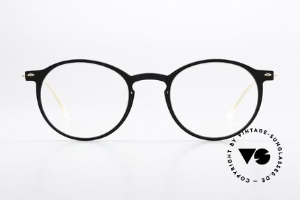 Lindberg 6541 NOW Dull Black And Matt Gold, panto model 6541, size 46/21 with timeless coloring, Made for Men and Women Lindberg 6541 NOW Dull Black And Matt Gold, panto model 6541, size 46/21 with timeless coloring, Made for Men and Women