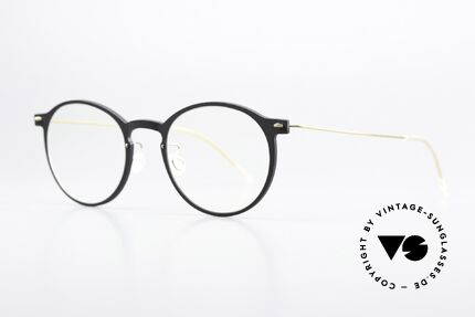 Lindberg 6541 NOW Dull Black And Matt Gold, color GT: matt black front with matt gold temples, Made for Men and Women Lindberg 6541 NOW Dull Black And Matt Gold, color GT: matt black front with matt gold temples, Made for Men and Women