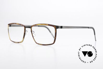 Lindberg 9711 Strip Titanium Striking Men's Eyeglasses, interesting frame coloring: anthracite and "tortoise", Made for Men Lindberg 9711 Strip Titanium Striking Men's Eyeglasses, interesting frame coloring: anthracite and "tortoise", Made for Men